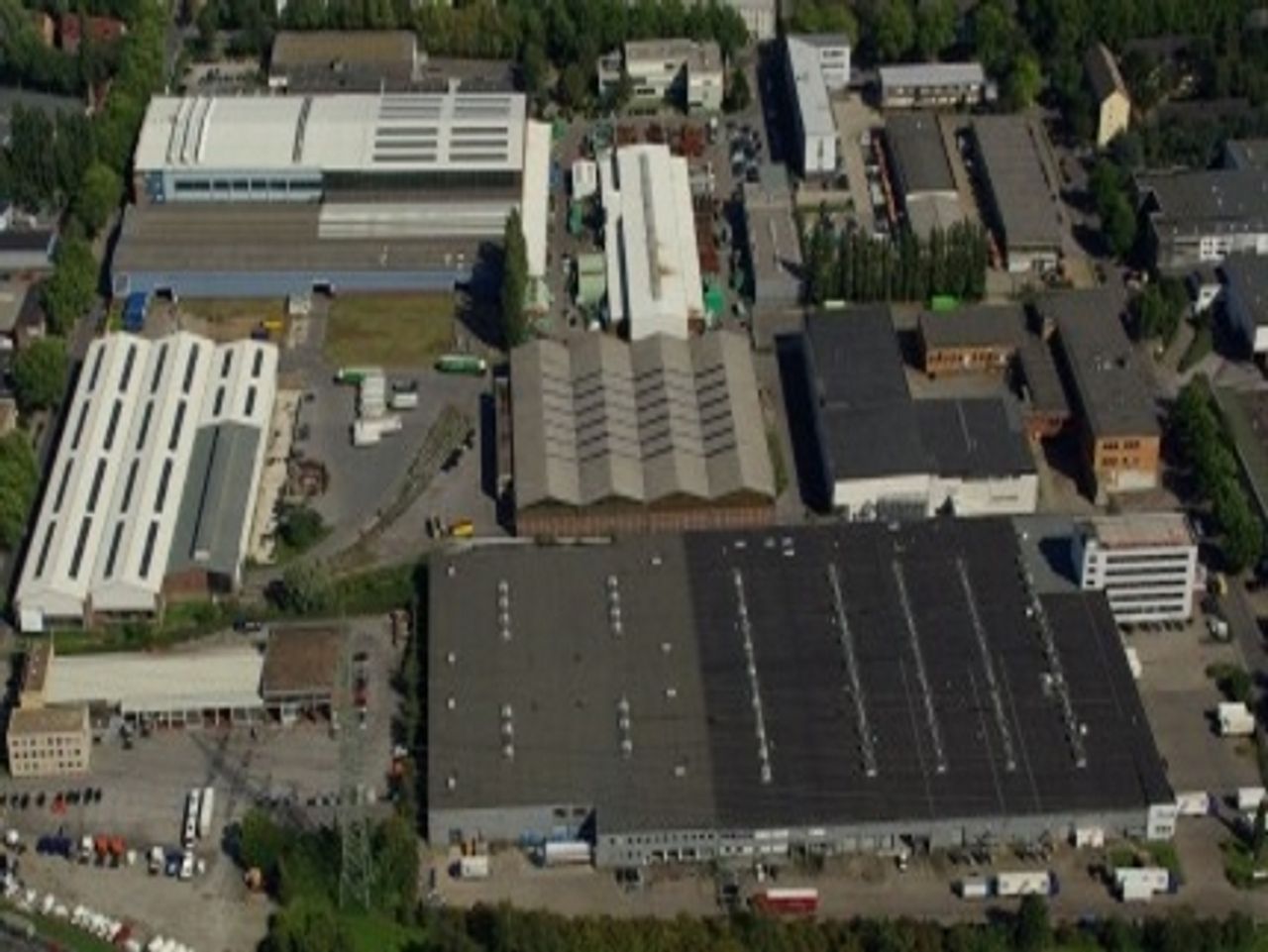 Aerial photograph of thyssenkrupp Schulte in Essen