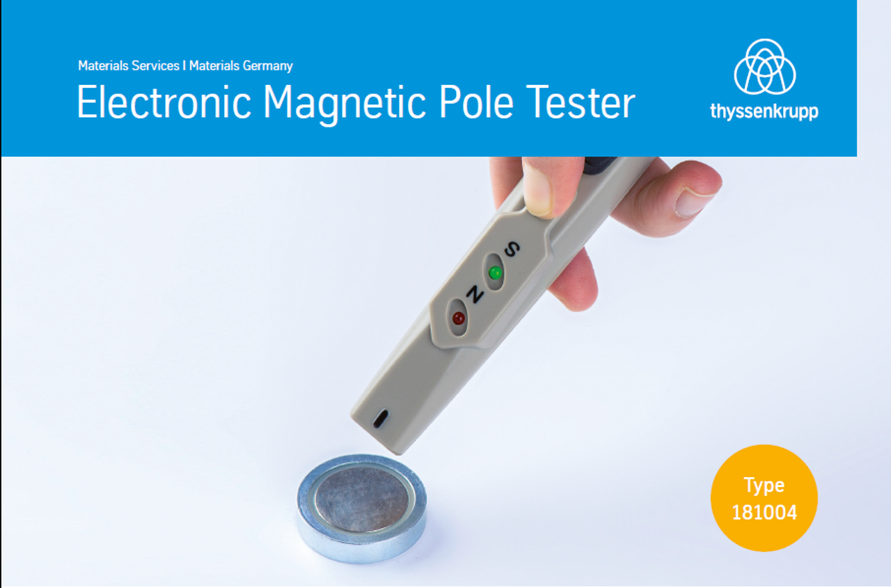 Electronic magnetic pole tester