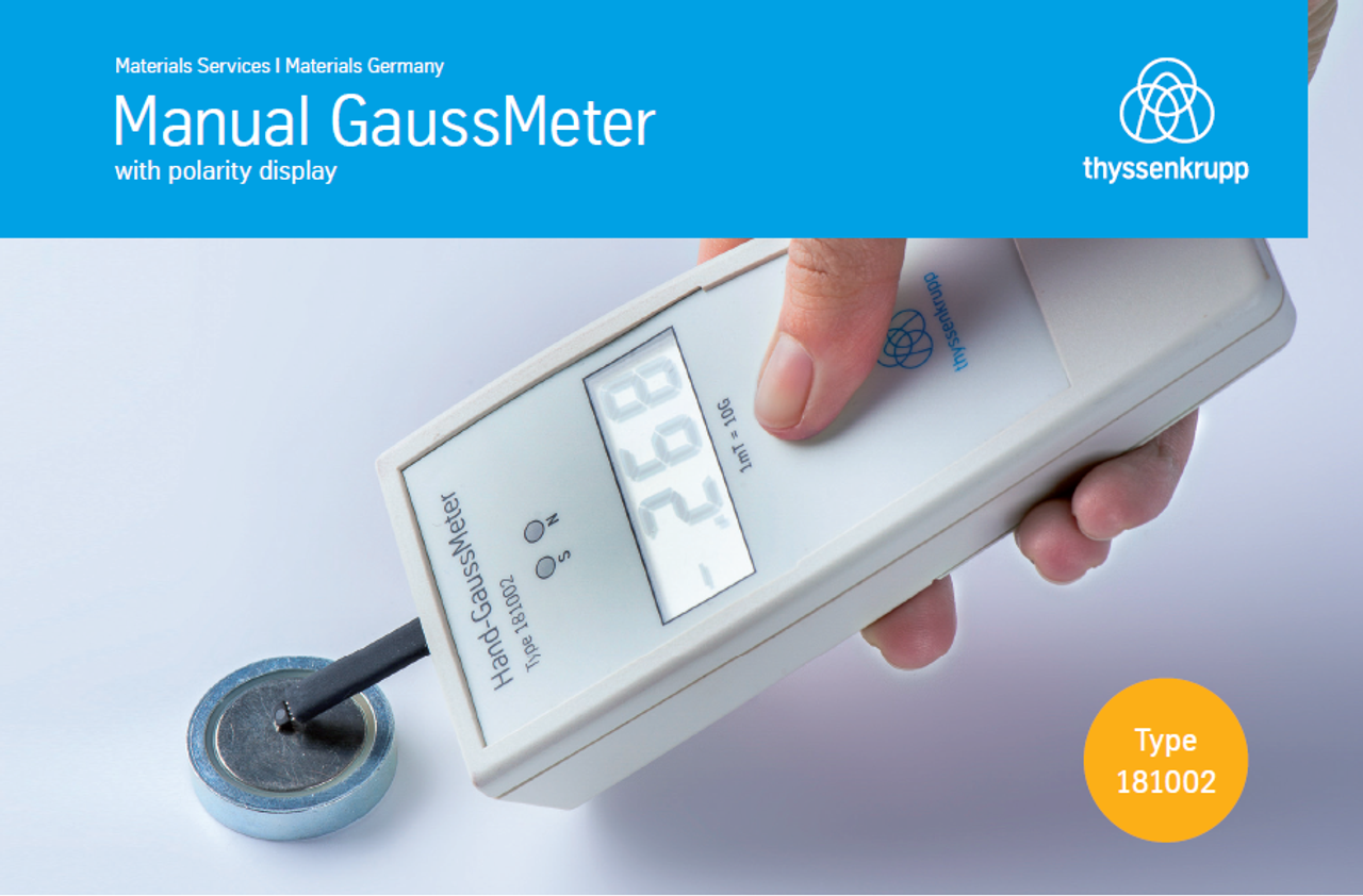 Manual gaussmeter