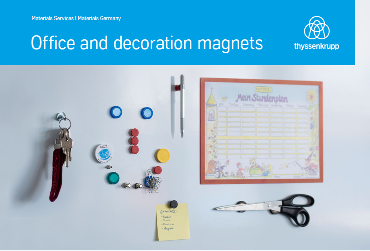 Office and decoration magnets, thyssenkrupp Magnettechnik