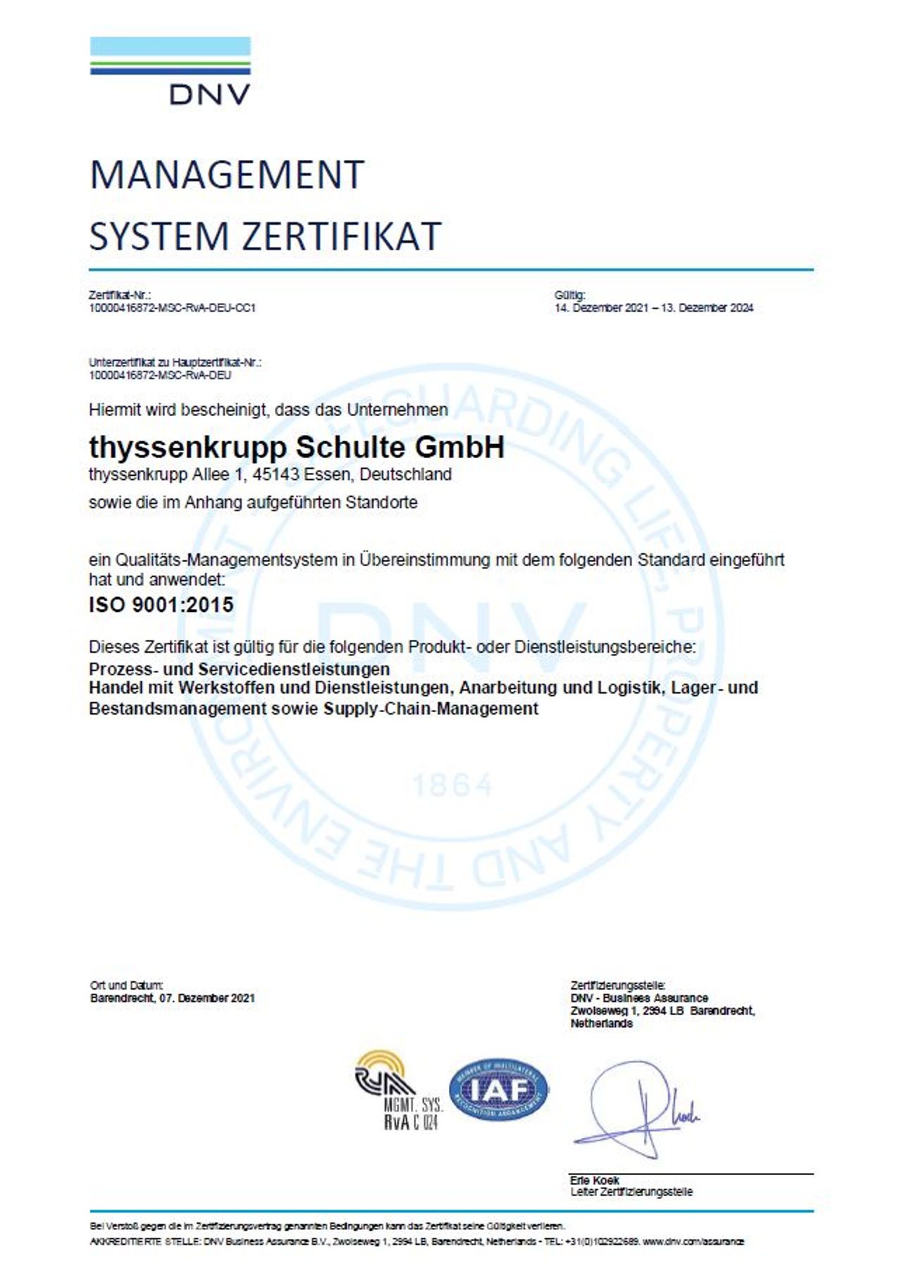 ISO 9001 2015