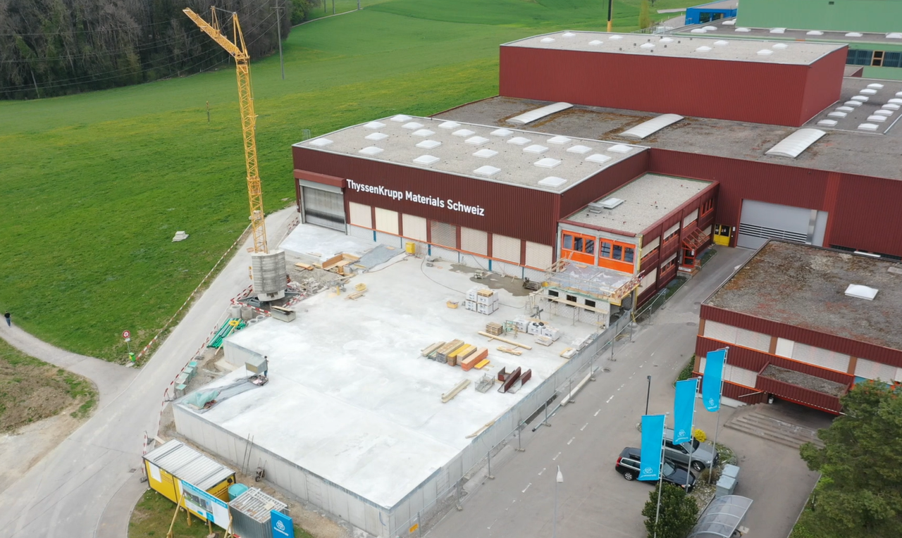 die prodrill-Baustelle aus der Vogelperspektive