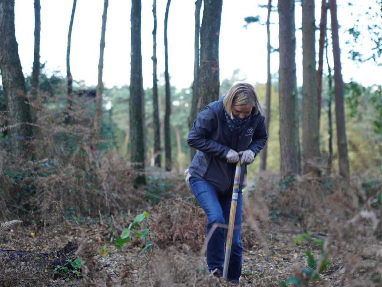 Kirchheller Heide Spatenstich mit Mitarbeiter