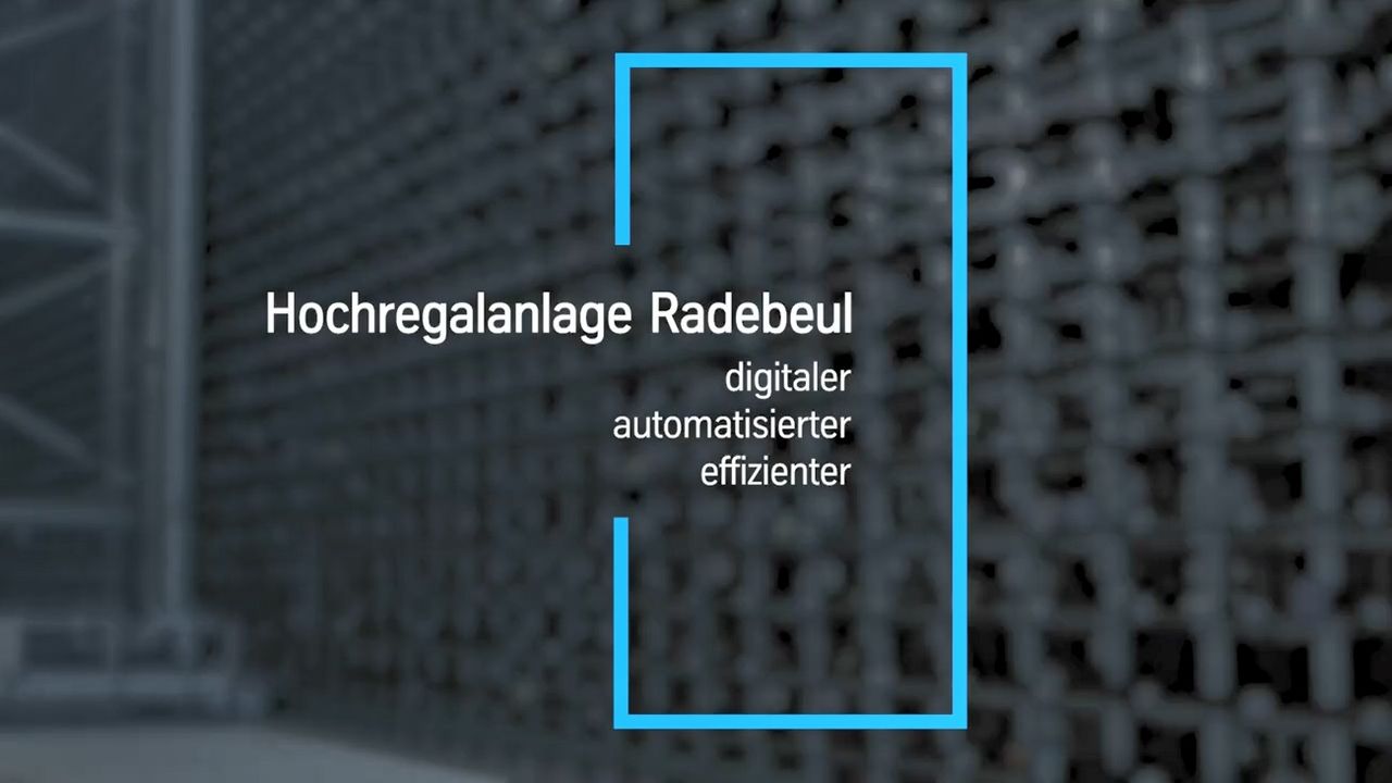 Video zur Hochregalanlage am Standort Radebeul