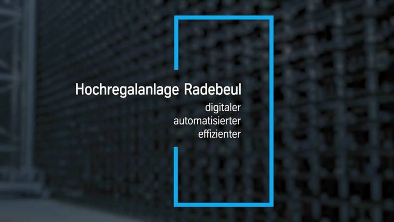 Hochregalanlage von thyssenkrupp Schulte in Radebeul