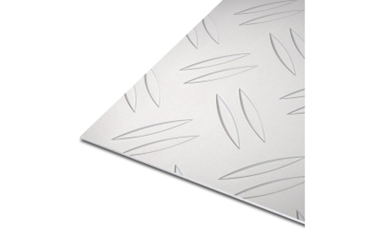 Aluminium Riffelblech Duett gebeizt