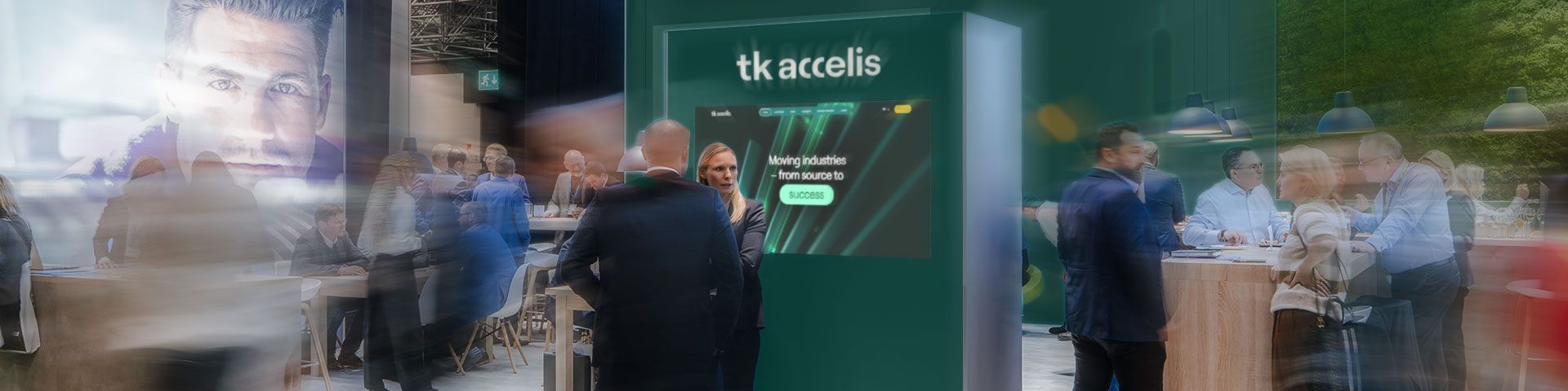 thyssenkrupp Stand auf der Tube in Düsseldorf