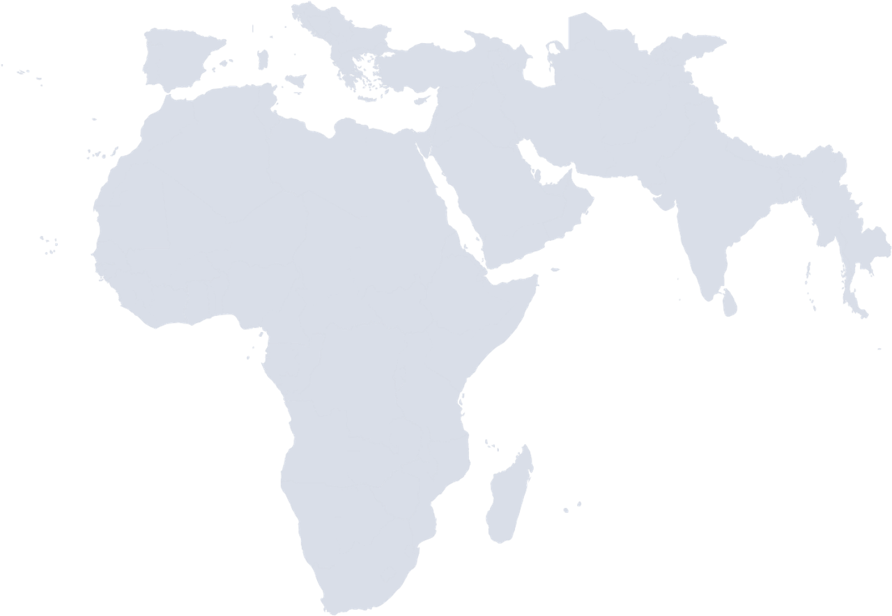 map africa and middle east