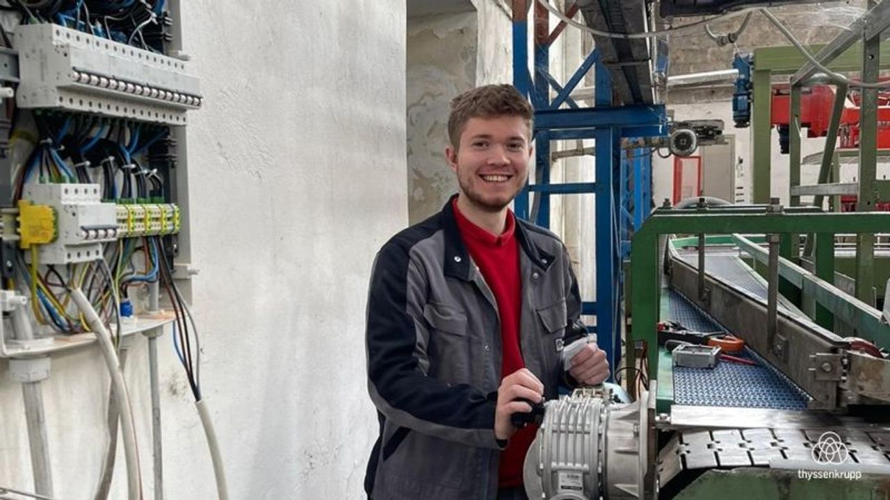 Thomas Bevs apprentice thyssenkrupp Polysius