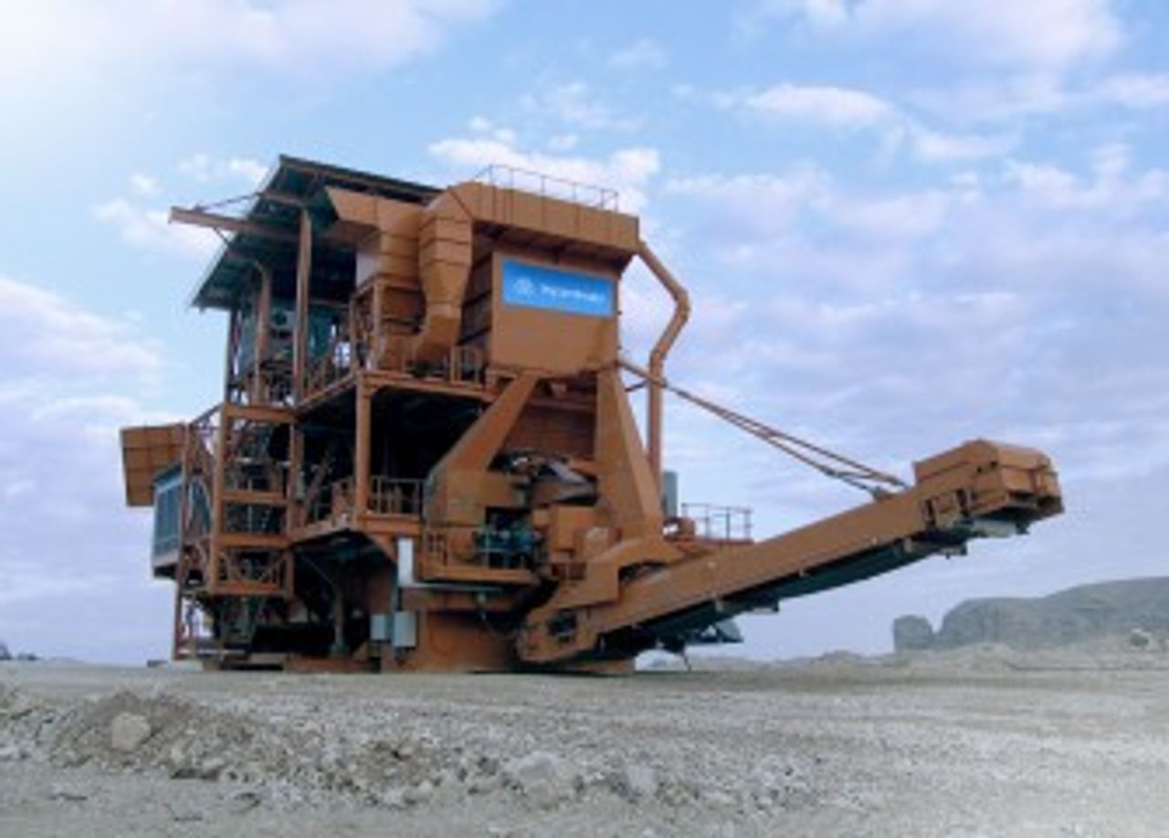 Crusher mobile crushing plant