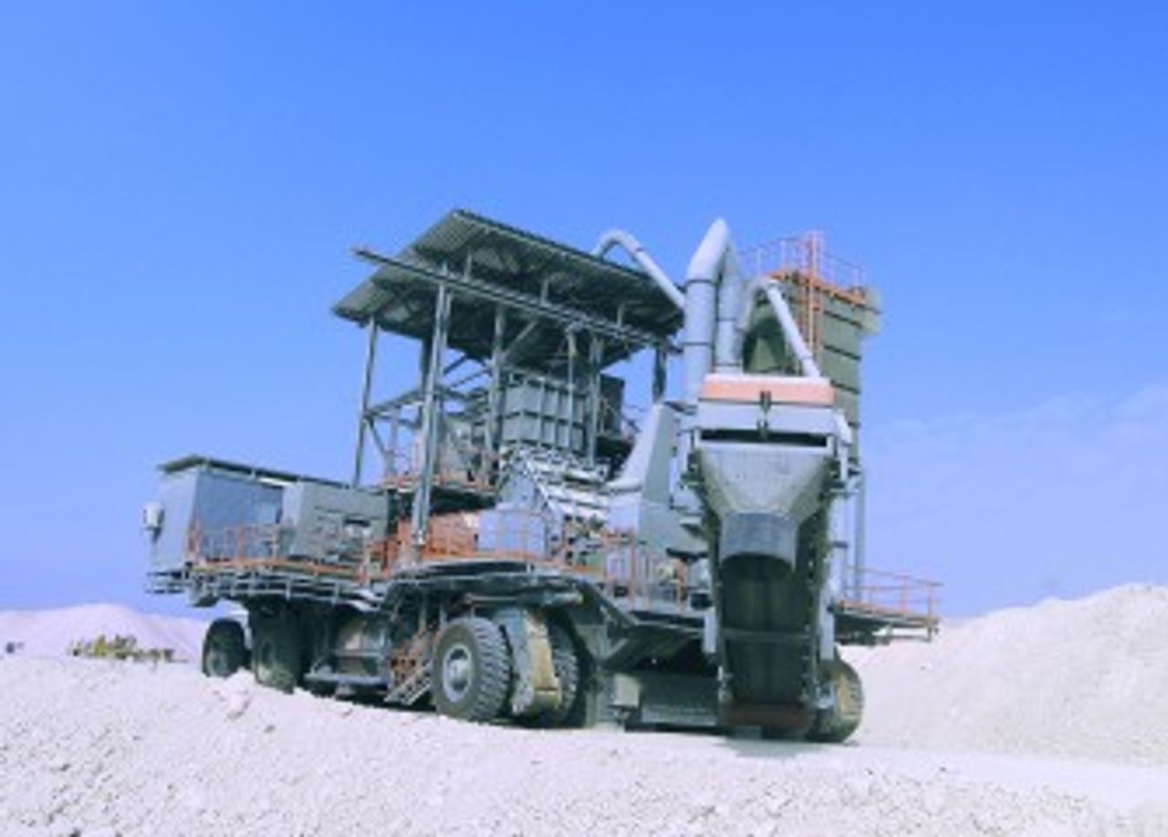 Crusher mobile crushing plant