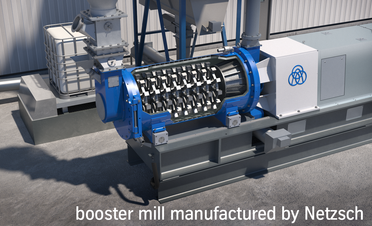 Dekarbonisierung der Zementproduktion durch booster mill