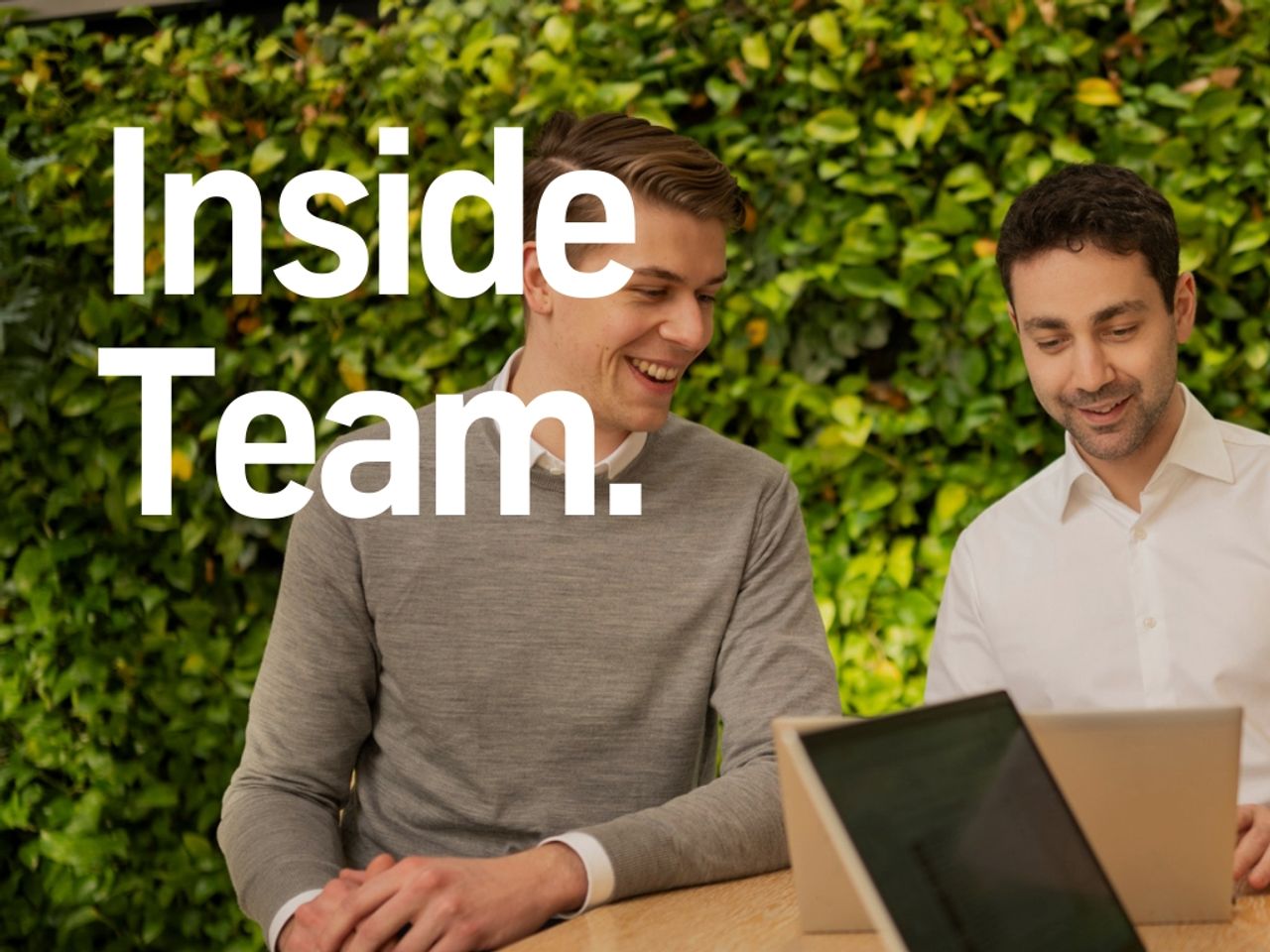 Visual zur Vorstellung der Kategorieseite "inside team".