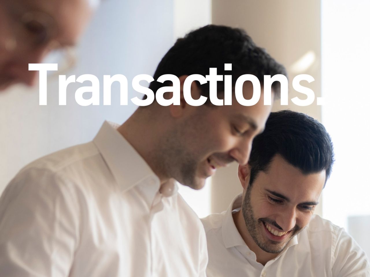 Visual zur Vorstellung der Kategorieseite "Transactions".