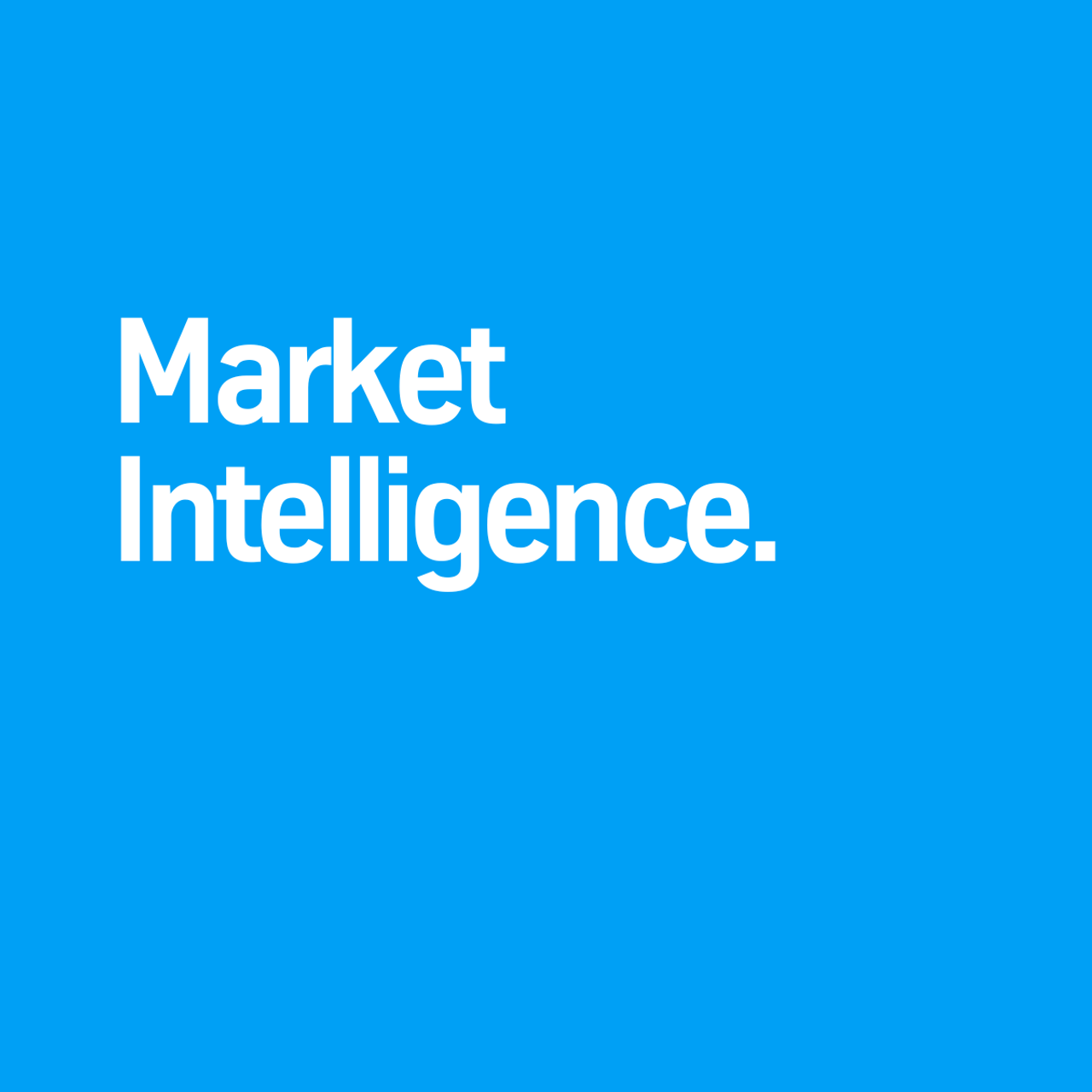 Visual zur Vorstellung der Kategorieseite "Market Intelligence".