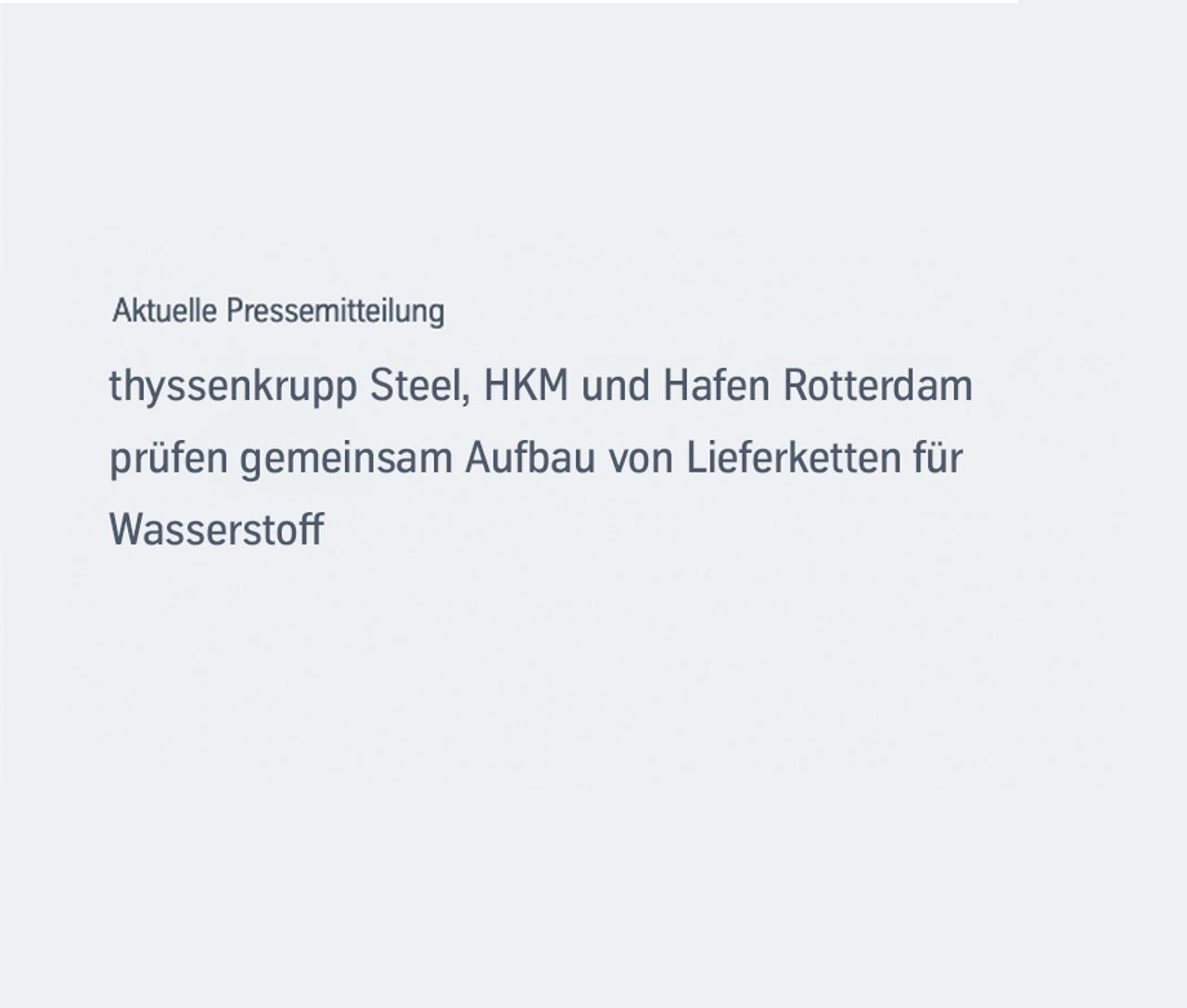 Aktuellste Pressemitteilung