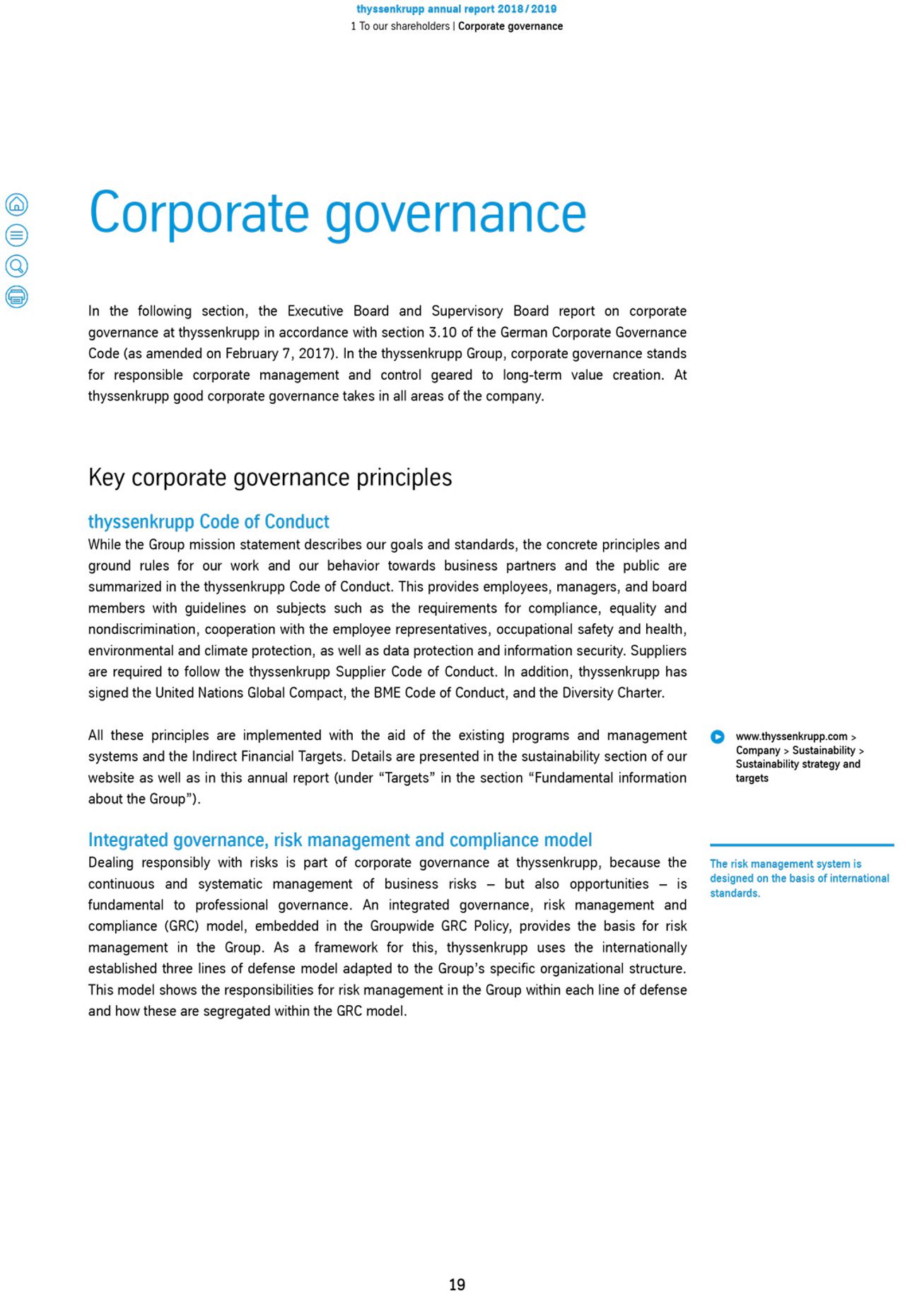 Corporate Governance Report
