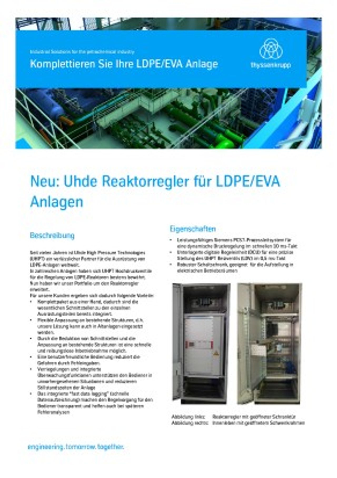 PDF Preview - Neu: Uhde Reaktorregler für LDPE/EVA Anlagen