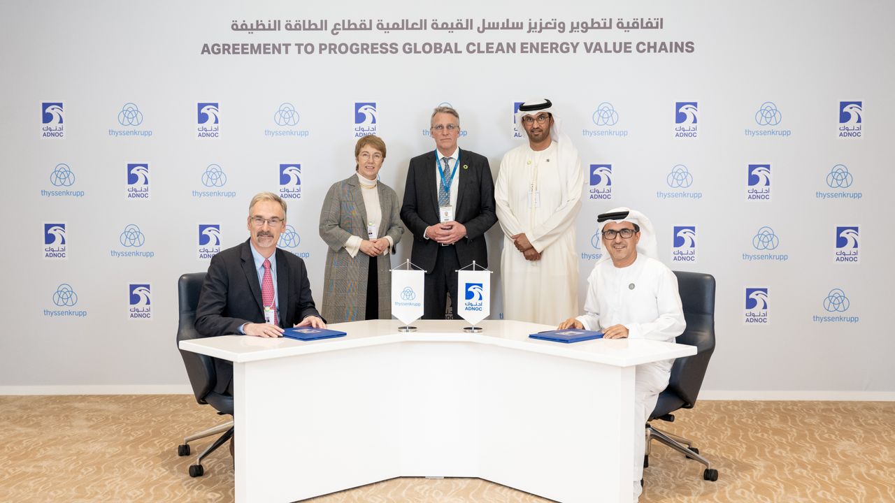 thyssenkrupp Uhde selected by ADNOC for exploration of commercial-scale ammonia cracking plant