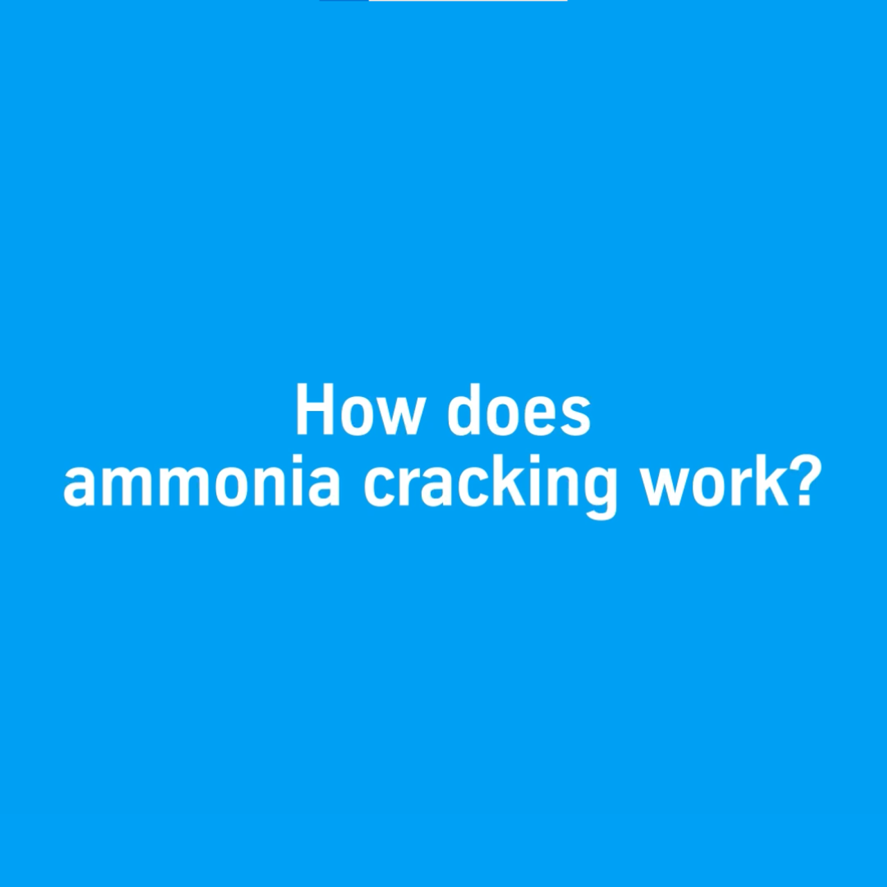 Ammonia cracking