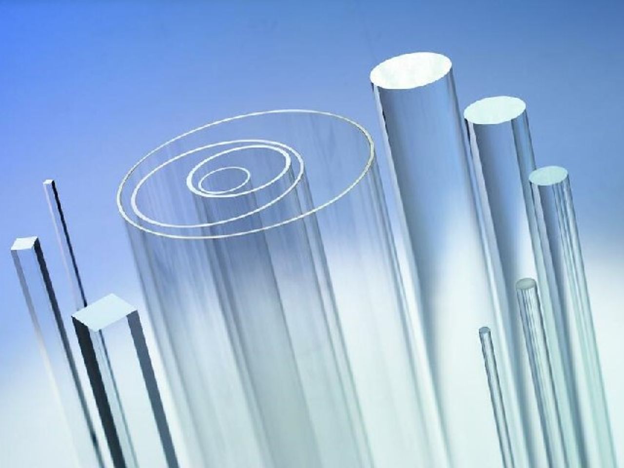 Makrolon of Lexan PC (Polycarbonaat) kunststof staven