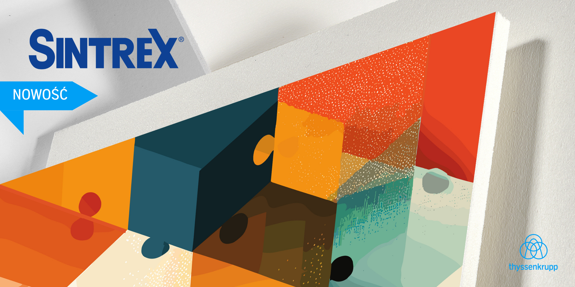 oznaczenia witryn sklepowych płytami sintrex