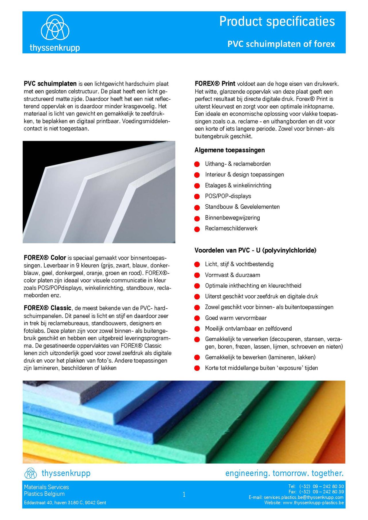 Afbeelding Cover PVC-U geschuimde plaat technische fiche