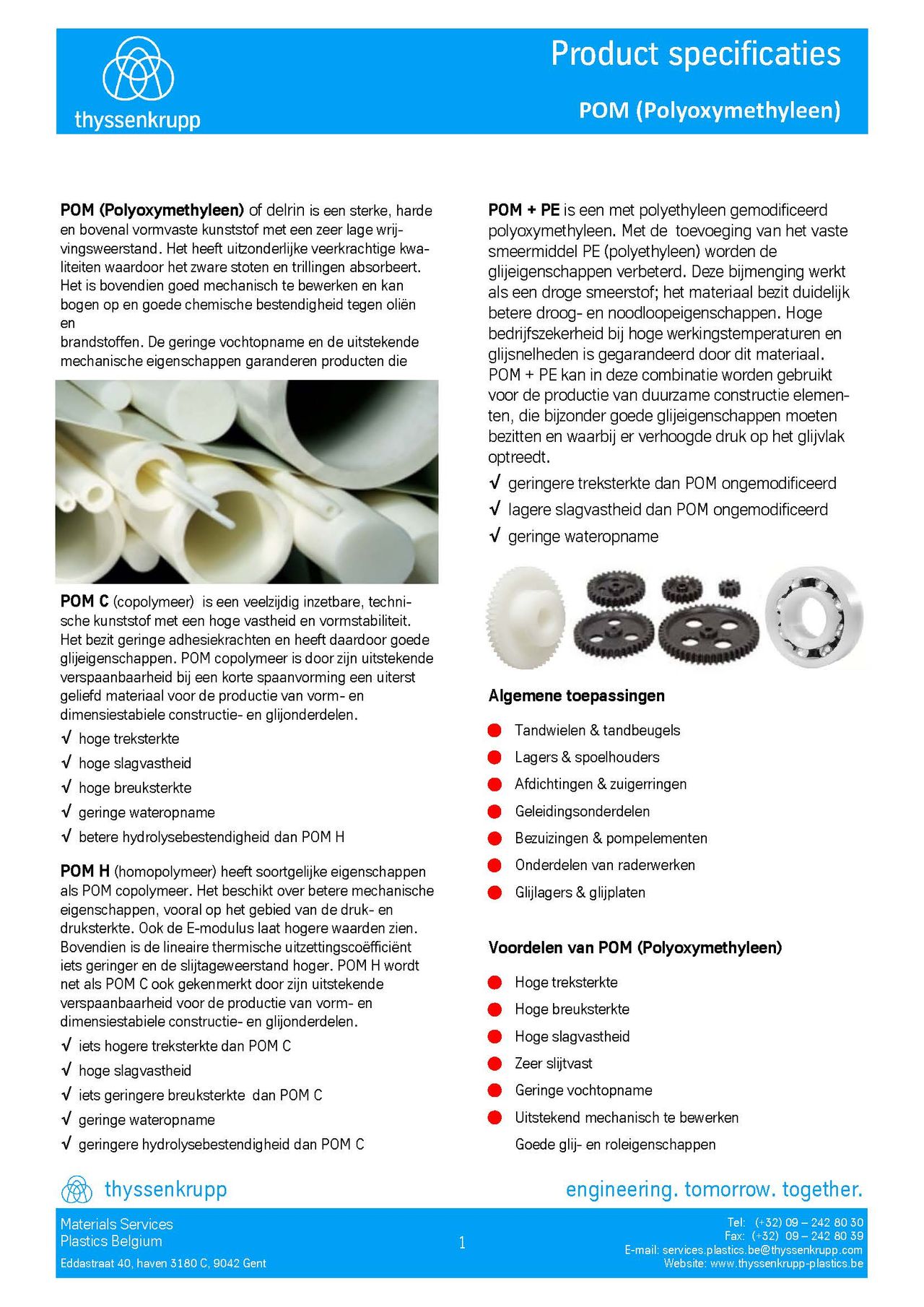 Afbeelding Cover POM staf technische fiche