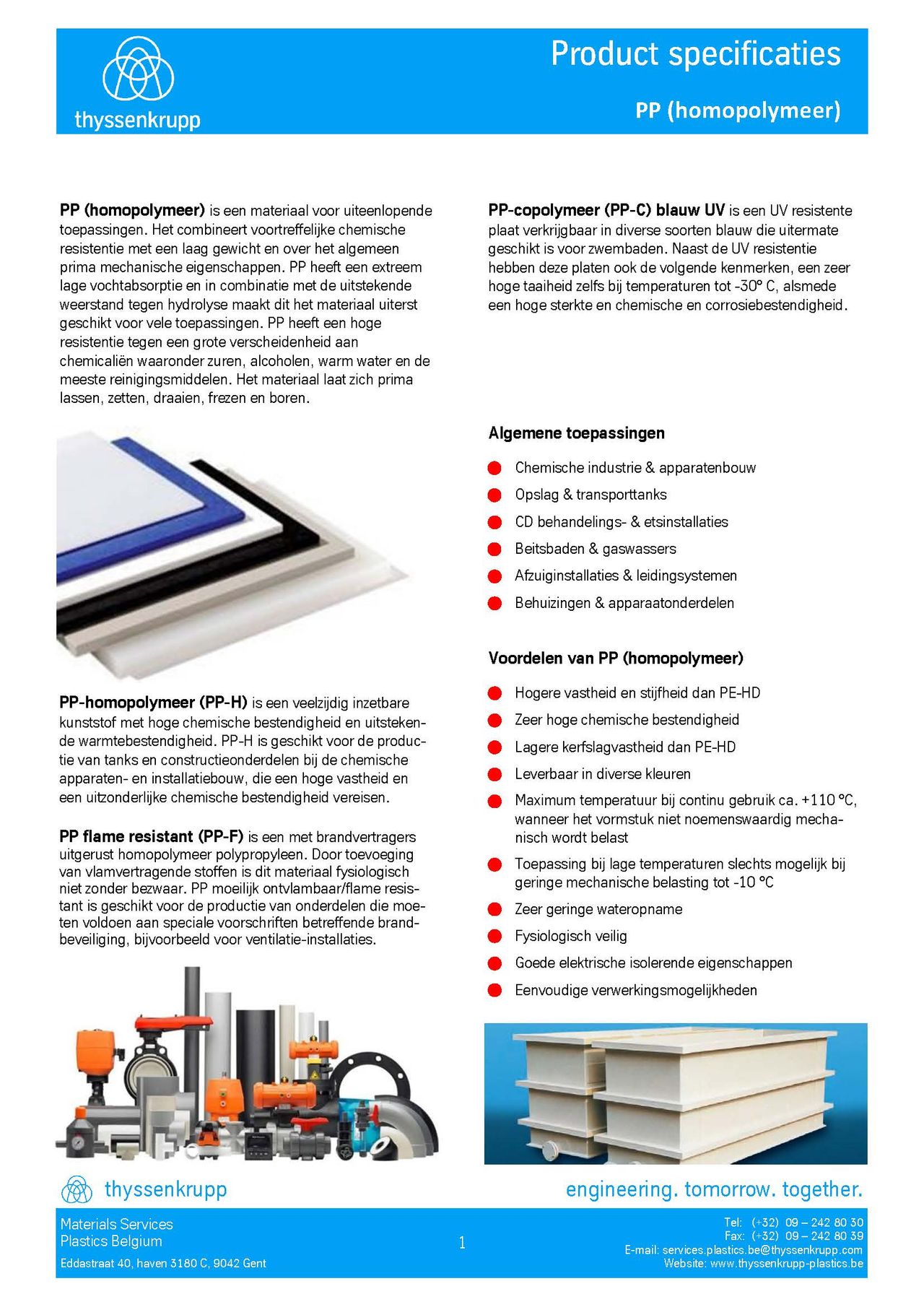 Afbeelding Cover PP staf technische fiche