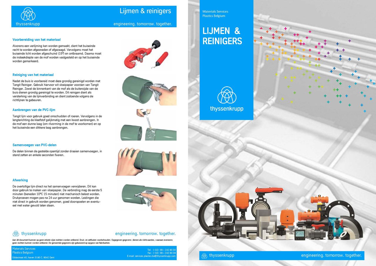 Afbeelding cover brochure reinigers en lijmen