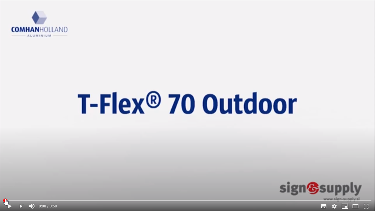 Afbeelding You Tube T-Flex® 70 Outdoor