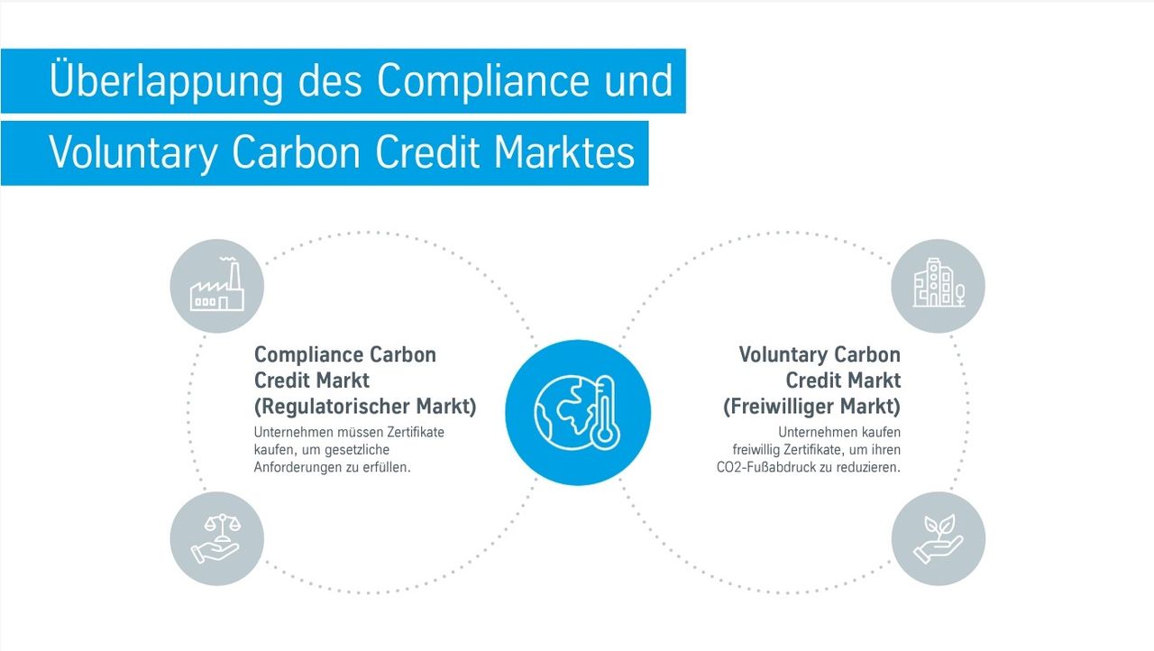 Überlappung des Compliance und Voluntary Carbon Credit Marktes