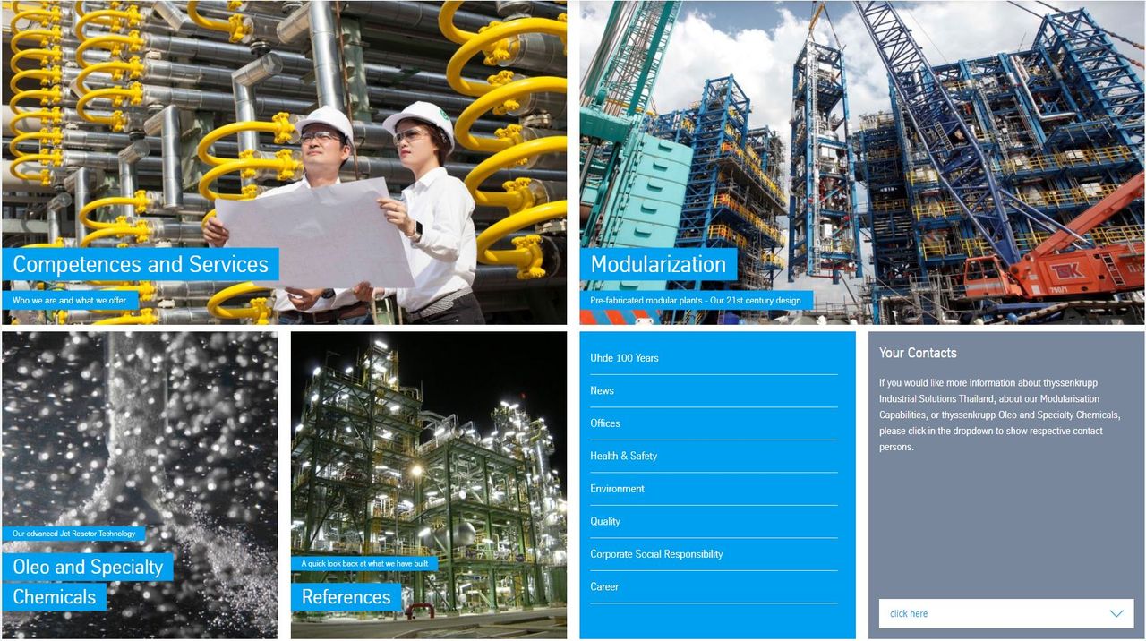 new Website of thyssenkrupp Industrial Solutions (Thailand) Ltd.